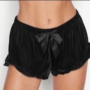 Victoria's Secret Suede Black pajama shorts Size Small